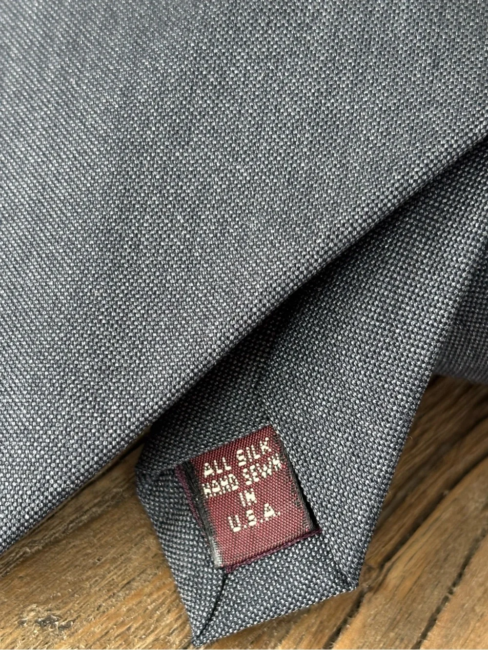 Jos. A. Bank Men's Charcoal Gray Corporate Collection Silk Tie NEW